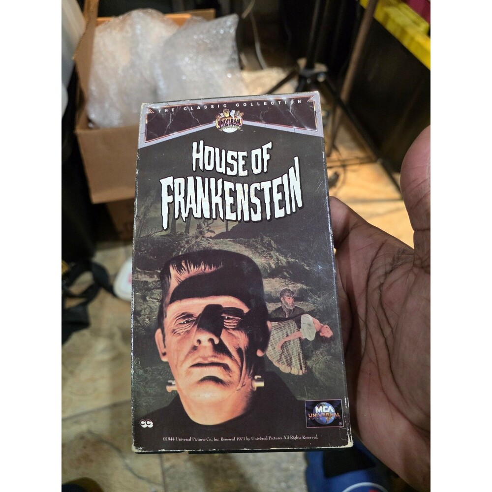 House of Frankenstein VHS MCA Universal Monsters Boris Karloff Lon Chaney